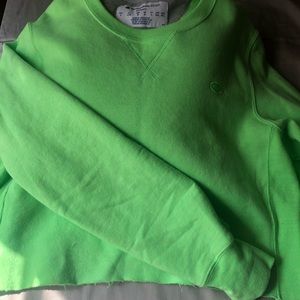 NEON GREEN Champion sweatshirt